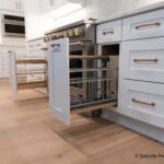 White and Blue Shaker Cabinets