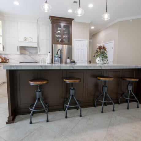 Inset Custom Cabinets in Kitchen
