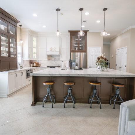 Inset Custom Cabinets in Kitchen in Destin