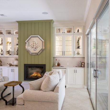 Custom Framed Cabinet Built-In