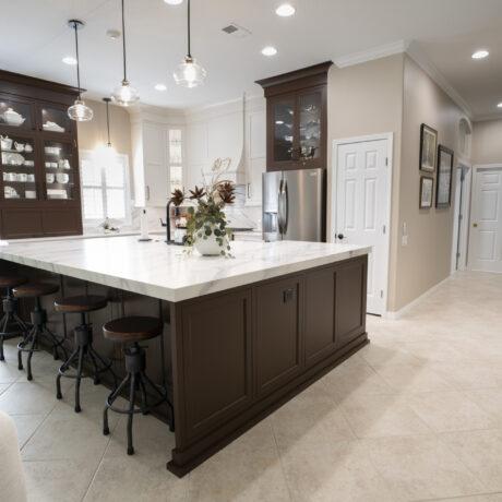 Inset Cabinets in Kitchen Island