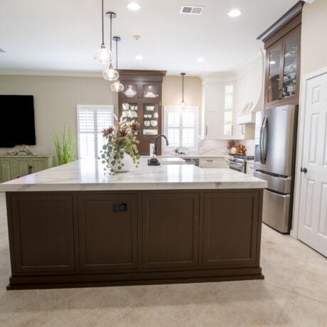 Inset Custom Cabinets in Kitchen