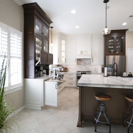 Inset Custom Cabinets in Kitchen