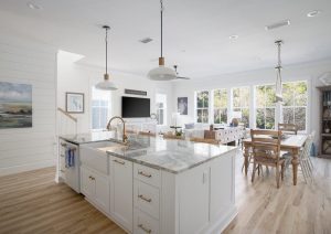 White Shaker Kitchen Cabinets in Destin, Florida