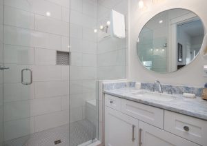 White Shaker Vanity Cabinets in Destin, Florida