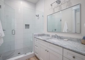 White Shaker Vanity Cabinets in Destin, Florida
