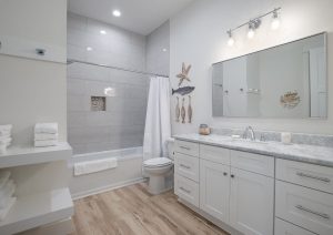 White Shaker Vanity Cabinets in Destin, Florida