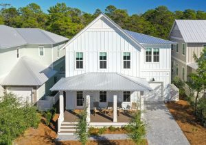 Beautiful Costal House Outside Aerial View