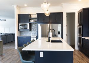 Blue Shaker Cabinets