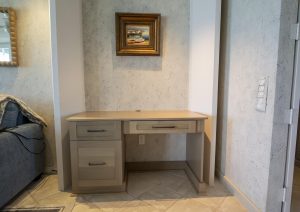 Built in cabinet desk.