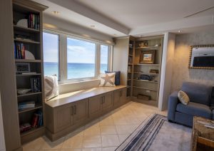 Built in cabinet Bench and bookshelves in Destin, FL
