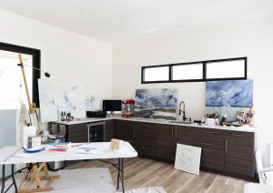 Art studio cabinets