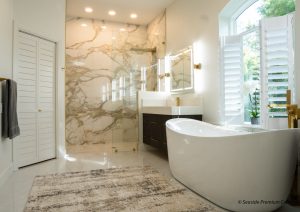 Dark Walnut European Slab Floating Vanity
