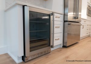 White and Blue Shaker Cabinets