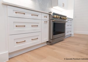 White and Blue Shaker Cabinets