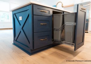 White and Blue Shaker Cabinets