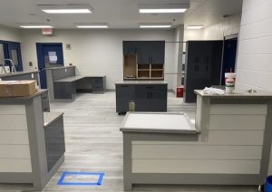 Grey Commercial Slab Euro Door