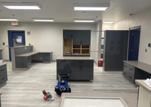 Grey Commercial Slab Euro Door