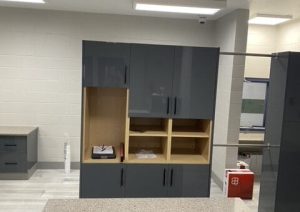Grey Commercial Slab Euro Door
