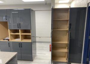 Grey Commercial Slab Euro Door