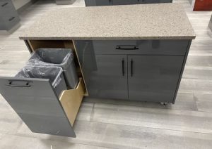 Grey Commercial Slab Euro Door