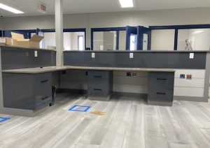 Grey Commercial Slab Euro Door