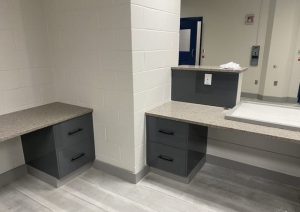 Grey Commercial Slab Euro Door